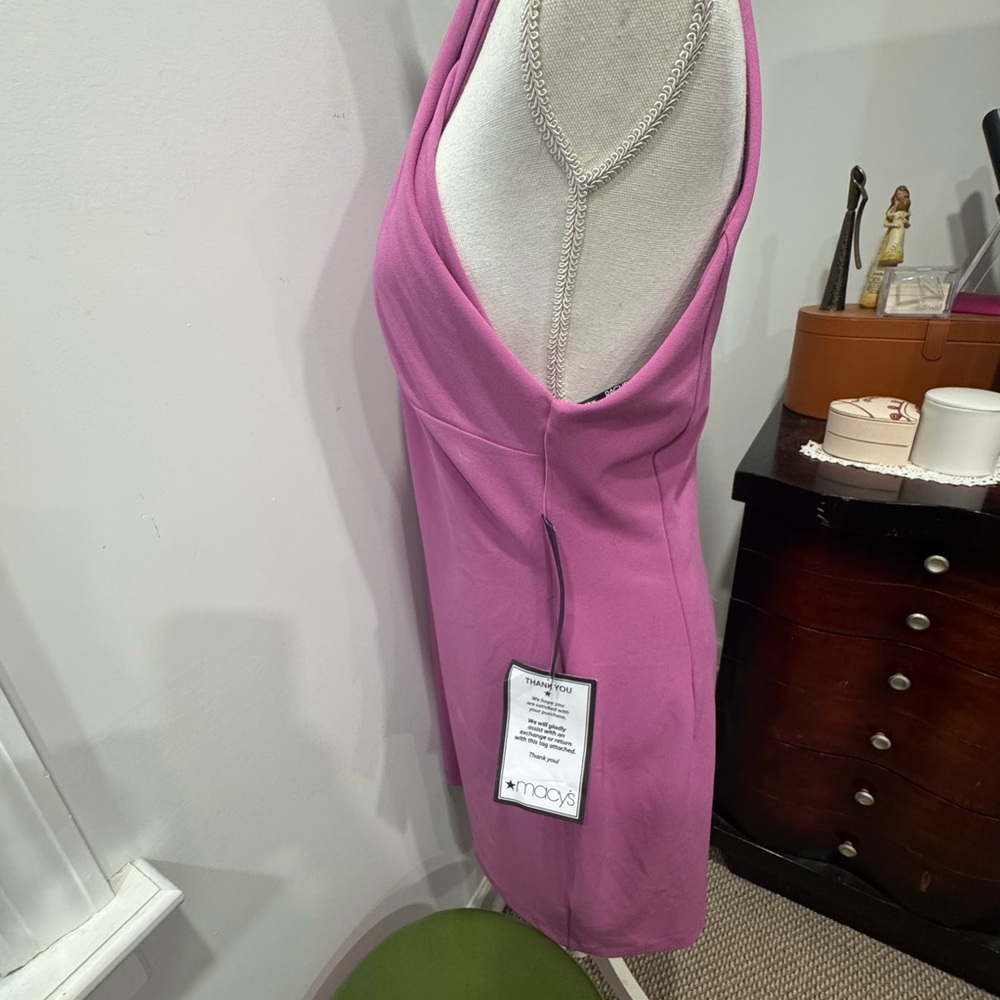 Elegant Lilac  Halter  Dress - Picture 3 of 8